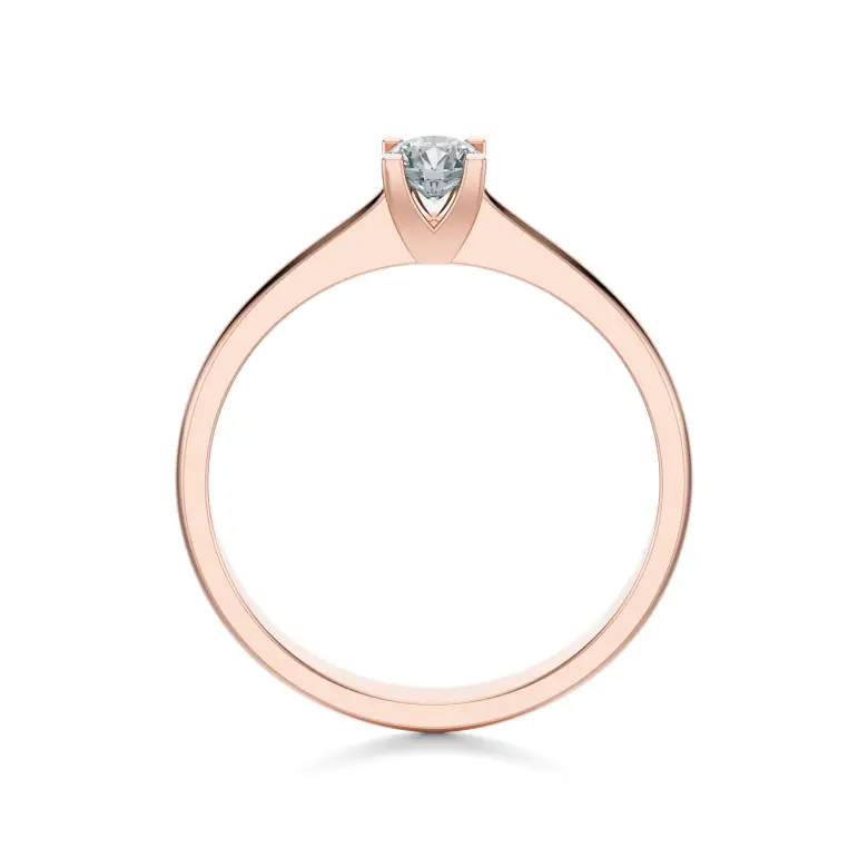 Pierścionek z diamentem różowe złoto AJPZ_005